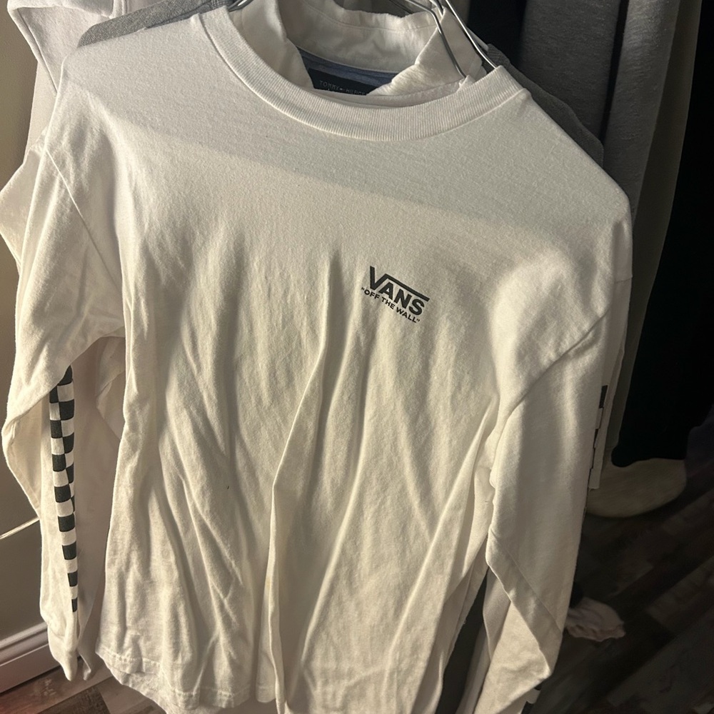 Vans Off The Wall White Long Sleeve Tee